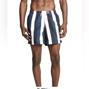 Bather‎ Men’s Striped Drawstring Swim Trunks